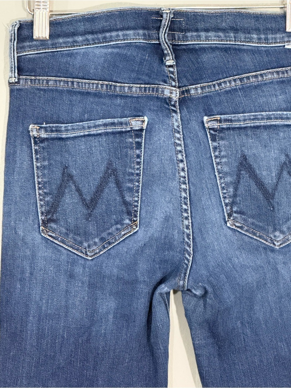 MOTHER The Mid Rise Dazzler Ankle Teaming Up Jeans Womens 27 Skinny Stretch - Picture 12 of 14